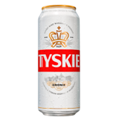 Tyskie 0,5l blik (retourneerbaar) / Alc5,0%Eks11,4%