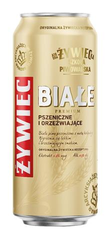 Zywiec Biale 0,5l blik (retourneerbaar) / Alc 4.9% Eks11.6%