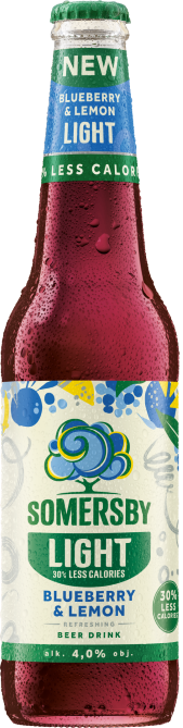 Somersby Blueberry - Lemon 0,4l fles / Alc4,0%Eks 8,7%