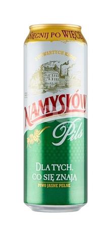 Namyslow Pils 0,5l blik (retourneerbaar) Alc. 5.8%Eks11.6