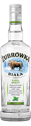 Zubrowka Vodka Wit met munt aroma 0,5l / Alc37,5%