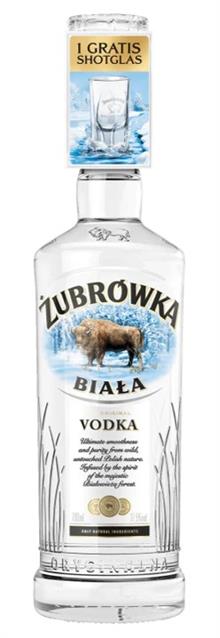 Zubrowka Biala + glaasjes 0,7l / Alc 37,5%